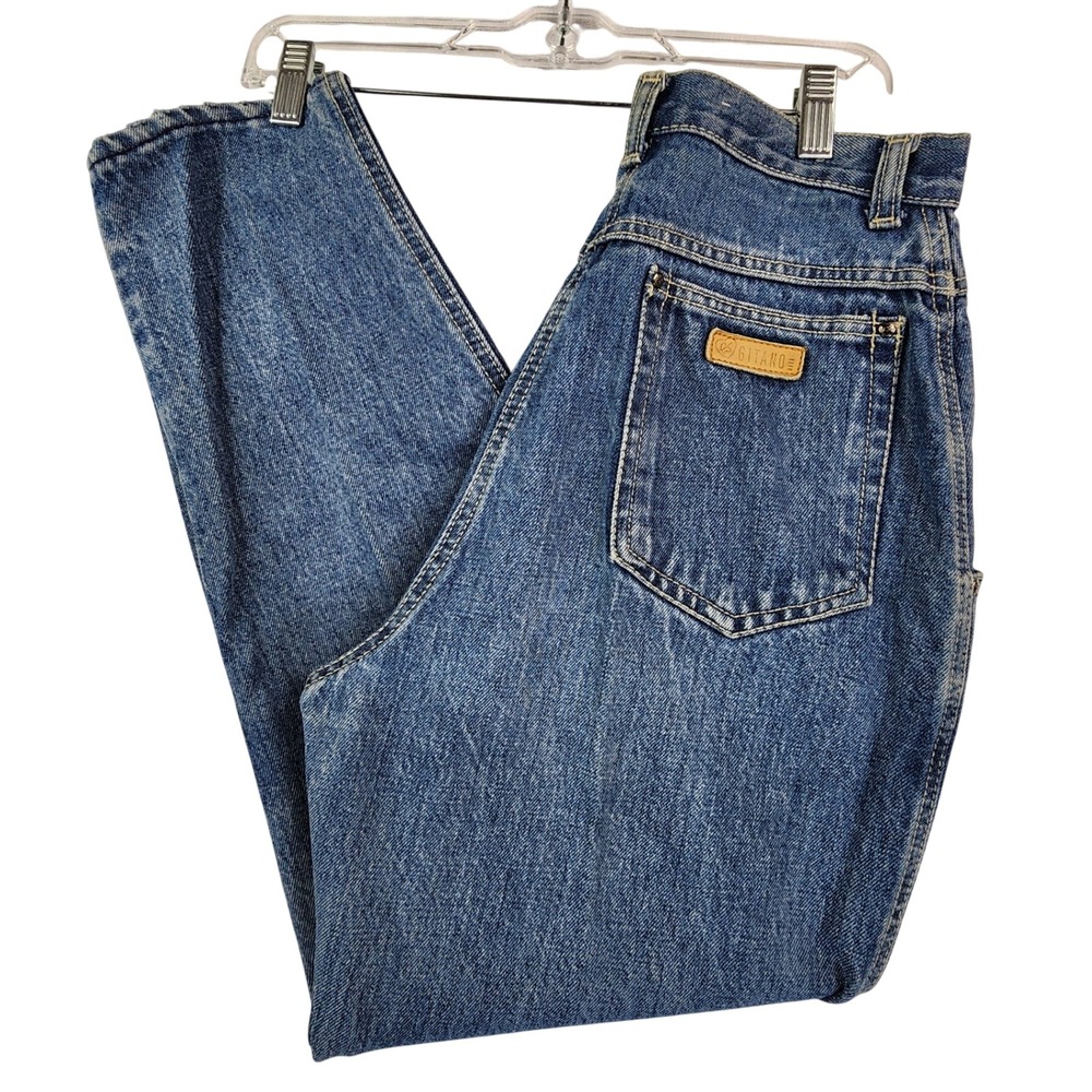 Gitano 12 Short Blue Vintage 90s High Rise Mom Jeans Tapered Western Denim Retro
